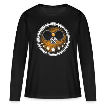 Table tennis - Women's Premium Organic Long Sleeve Shirt - black - Front - Julia (174cm)
