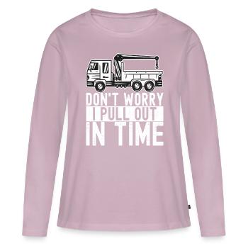 Abschleppwagen Abschleppdienst - Frauen Premium Bio Langarmshirt - Altrosa - Vorne - Julia (174cm)
