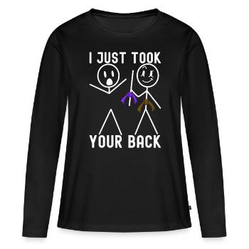 Jiu-Jitsu brésilien BJJ Grappling - T-shirt manches longues Premium bio Femme - noir - Devant - Julia (174cm)