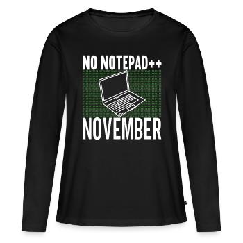 Programmierer Informatiker - Frauen Premium Bio Langarmshirt - Schwarz - Vorne - Julia (174cm)