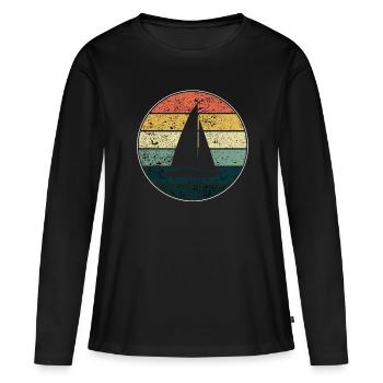 Voile - T-shirt manches longues Premium bio Femme - noir - Devant - Julia (174cm)