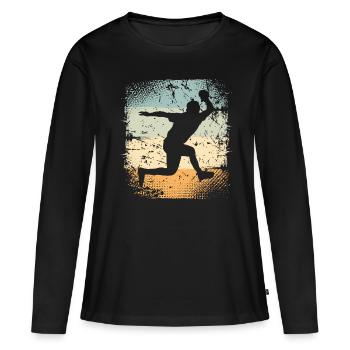 Table tennis - Women's Premium Organic Long Sleeve Shirt - black - Front - Julia (174cm)