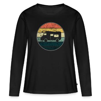 Motorhome - Women's Premium Organic Long Sleeve Shirt - black - Front - Julia (174cm)