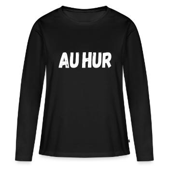 Aachener Slang - Frauen Premium Bio Langarmshirt - Schwarz - Vorne - Julia (174cm)