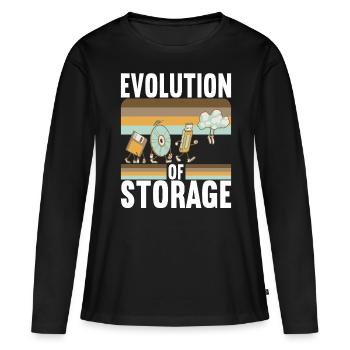 Programmierer Informatiker - Frauen Premium Bio Langarmshirt - Schwarz - Vorne - Julia (174cm)