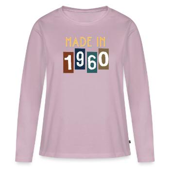 1960 Birthday Gift Date of Birth - Women's Premium Organic Long Sleeve Shirt - dusky pink - Front - Julia (174cm)