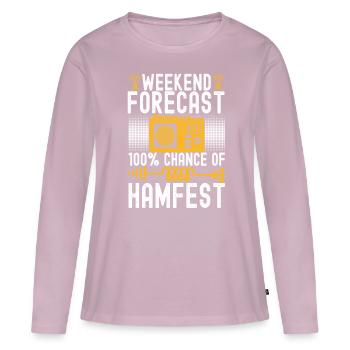 Ham Radio Ham Funker - Frauen Premium Bio Langarmshirt - Altrosa - Vorne - Julia (174cm)