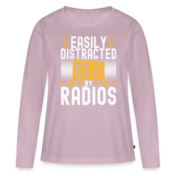 Ham Radio Ham Funker - Frauen Premium Bio Langarmshirt - Altrosa - Vorne - Julia (174cm)