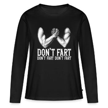 Bras de fer Bras de fer - T-shirt manches longues Premium bio Femme - noir - Devant - Julia (174cm)