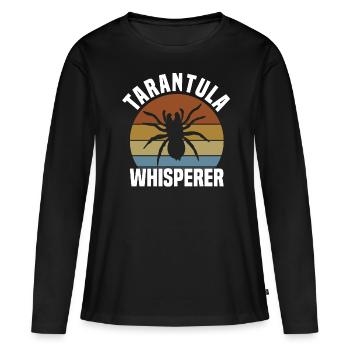 Tarentule Arachnide de compagnie - T-shirt manches longues Premium bio Femme - noir - Devant - Julia (174cm)