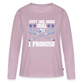 Lacrosse - T-shirt manches longues Premium bio Femme - rose poudré - Devant - Julia (174cm)