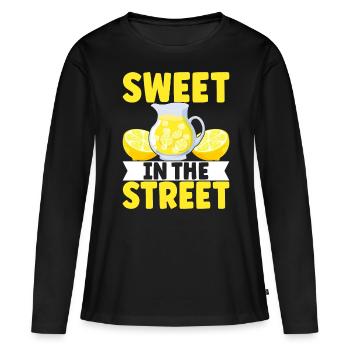 Limonade Limonadenstand - Frauen Premium Bio Langarmshirt - Schwarz - Vorne - Julia (174cm)