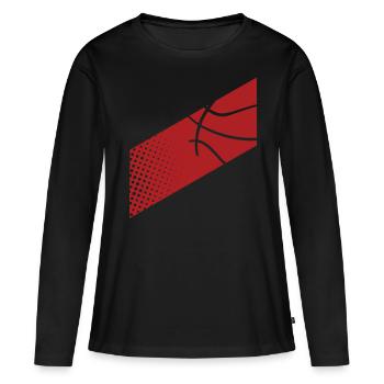 Basketball Basketballer - Frauen Premium Bio Langarmshirt - Schwarz - Vorne - Julia (174cm)