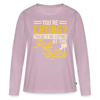 Briefträger Postbote - Frauen Premium Bio Langarmshirt - Altrosa - Vorne - Julia (174cm)
