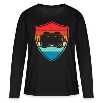 VR Virtuel Reality - Frauen Premium Bio Langarmshirt - Schwarz - Vorne - Julia (174cm)