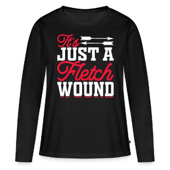 Bogenschießen Bogenschütze - Frauen Premium Bio Langarmshirt - Schwarz - Vorne - Julia (174cm)