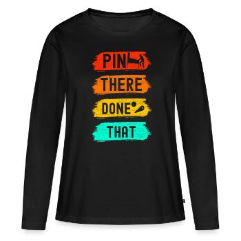 Pinball Flipper - Frauen Premium Bio Langarmshirt - Schwarz - Vorne - Julia (174cm)