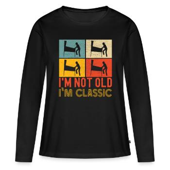 Pinball Flipper - Frauen Premium Bio Langarmshirt - Schwarz - Vorne - Julia (174cm)