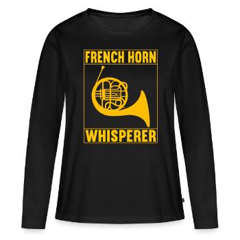 Cor Cuivres - T-shirt manches longues Premium bio Femme - noir - Devant - Julia (174cm)