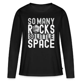 Geologe Geologie - Frauen Premium Bio Langarmshirt - Schwarz - Vorne - Julia (174cm)