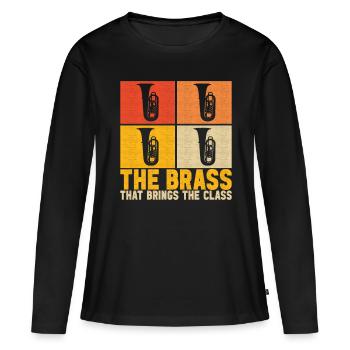 Tuba Tubist - Women's Premium Organic Long Sleeve Shirt - black - Front - Julia (174cm)
