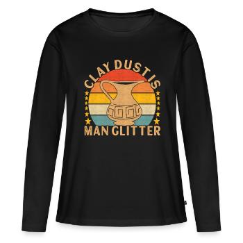 Töpfern Töpfer - Frauen Premium Bio Langarmshirt - Schwarz - Vorne - Julia (174cm)