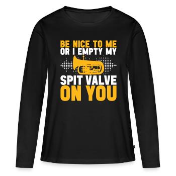 Euphonium Euphoniumspieler - Frauen Premium Bio Langarmshirt - Schwarz - Vorne - Julia (174cm)