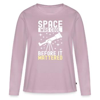 Astronom Astronomie - Frauen Premium Bio Langarmshirt - Altrosa - Vorne - Julia (174cm)