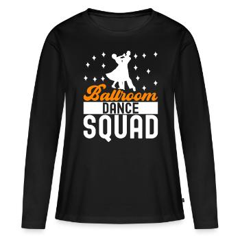 Danse de salon Danseurs de salon Danseurs de salon Danseurs de salon - T-shirt manches longues Premium bio Femme - noir - Devant - Julia (174cm)