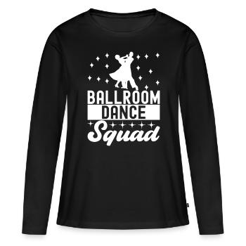 Danse de salon Danseurs de salon Danseurs de salon Danseurs de salon - T-shirt manches longues Premium bio Femme - noir - Devant - Julia (174cm)