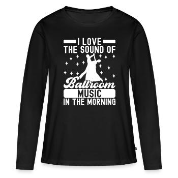 Danse de salon Danseurs de salon Danseurs de salon Danseurs de salon - T-shirt manches longues Premium bio Femme - noir - Devant - Julia (174cm)