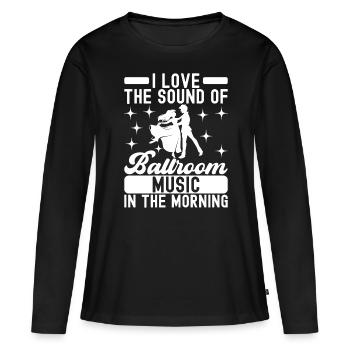Danse de salon Danseurs de salon Danseurs de salon Danseurs de salon - T-shirt manches longues Premium bio Femme - noir - Devant - Julia (174cm)