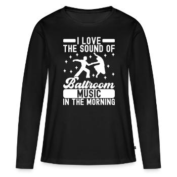 Danse de salon Danseurs de salon Danseurs de salon Danseurs de salon - T-shirt manches longues Premium bio Femme - noir - Devant - Julia (174cm)