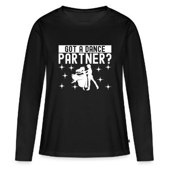 Danse de salon Danseurs de salon Danseurs de salon Danseurs de salon - T-shirt manches longues Premium bio Femme - noir - Devant - Julia (174cm)