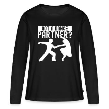 Danse de salon Danseurs de salon Danseurs de salon Danseurs de salon - T-shirt manches longues Premium bio Femme - noir - Devant - Julia (174cm)