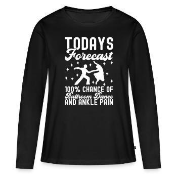 Danse de salon Danseurs de salon Danseurs de salon Danseurs de salon - T-shirt manches longues Premium bio Femme - noir - Devant - Julia (174cm)