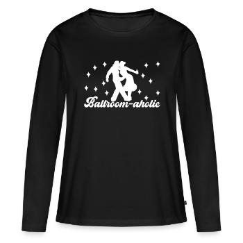 Danse de salon Danseurs de salon Danseurs de salon Danseurs de salon - T-shirt manches longues Premium bio Femme - noir - Devant - Julia (174cm)