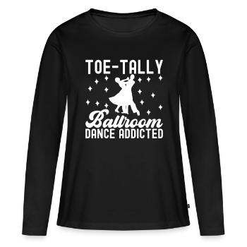 Danse de salon Danseuses de salon Danseuses de salon Danseuses de salon - T-shirt manches longues Premium bio Femme - noir - Devant - Julia (174cm)