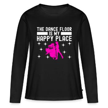 Danse de salon Danseuses de salon Danseuses de salon Danseuses de salon - T-shirt manches longues Premium bio Femme - noir - Devant - Julia (174cm)