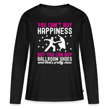 Danse de salon Danseuses de salon Danseuses de salon Danseuses de salon - T-shirt manches longues Premium bio Femme - noir - Devant - Julia (174cm)