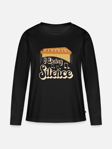 Vibraphon, vibrafonista - Maglia a maniche lunghe ecologica premium da donna - nero