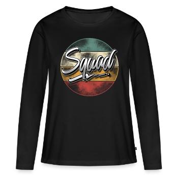 Squad - Frauen Premium Bio Langarmshirt - Schwarz - Vorne - Julia (174cm)