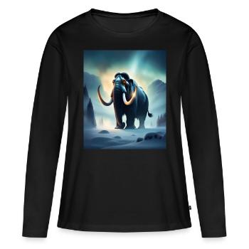 mammouth maléfique effrayant - T-shirt manches longues Premium bio Femme - noir - Devant - Julia (174cm)