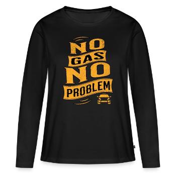 Elektroauto E-Auto Elektromobilität - Frauen Premium Bio Langarmshirt - Schwarz - Vorne - Julia (174cm)