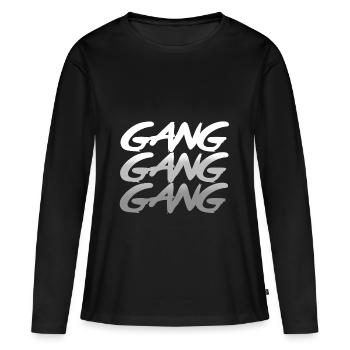 Gang - Frauen Premium Bio Langarmshirt - Schwarz - Vorne - Julia (174cm)