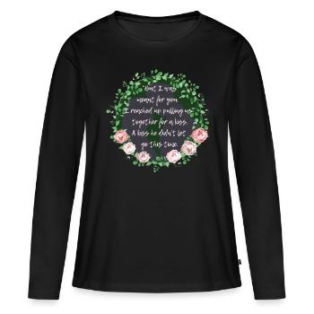 Rose Hathaway Citation Vampire Academy Richelle Mead - T-shirt manches longues Premium bio Femme - noir - Devant - Julia (174cm)