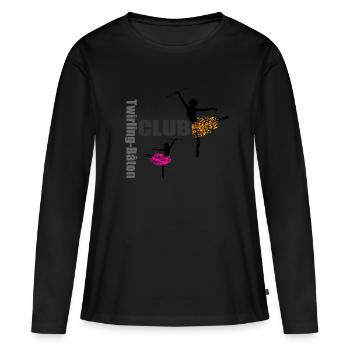 TWIRLING BATON 3 - Women's Premium Organic Long Sleeve Shirt - black - Front - Julia (174cm)