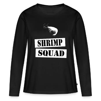 join the shrimp squad - Women's Premium Organic Long Sleeve Shirt - black - Front - Julia (174cm)