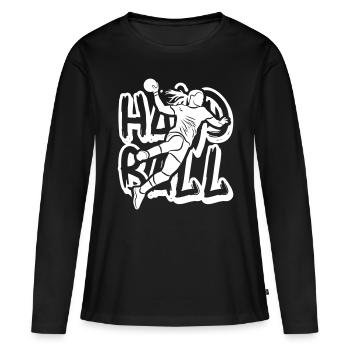 TAG HANDBALL F2 - Women's Premium Organic Long Sleeve Shirt - black - Front - Julia (174cm)