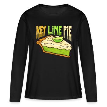Key Lime Pie Lime Recipe West Florida - Women's Premium Organic Long Sleeve Shirt - black - Front - Julia (174cm)